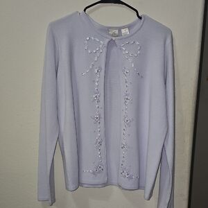Emma James Light Purple Cardigan with Embellishments
